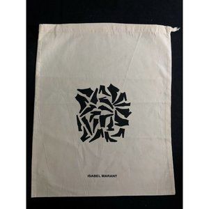 Isabel Marantz Dust Bag Storage Pouch Beige Black 11.8¨ x 14.5"